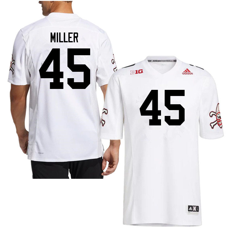Men #45 Blake Miller Nebraska Cornhuskers College Football Jerseys Sale-Strategy - Click Image to Close